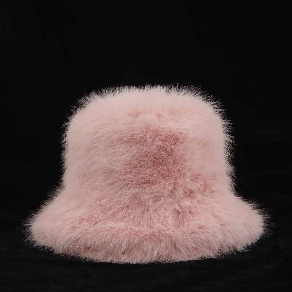 OVERSIZED FLUFFY FAUX FUR BUCKET HAT - Picture 5 of 7